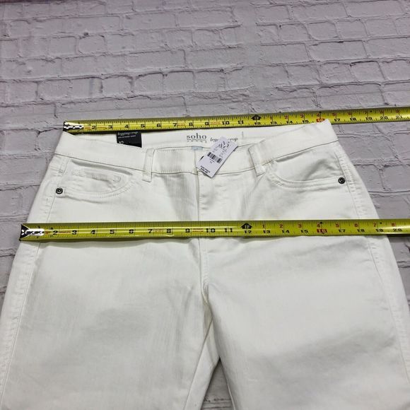 NWT New York & Co. Women Legging Crop Jeans Size 12 White Denim B187 -20 - Picture 2 of 13